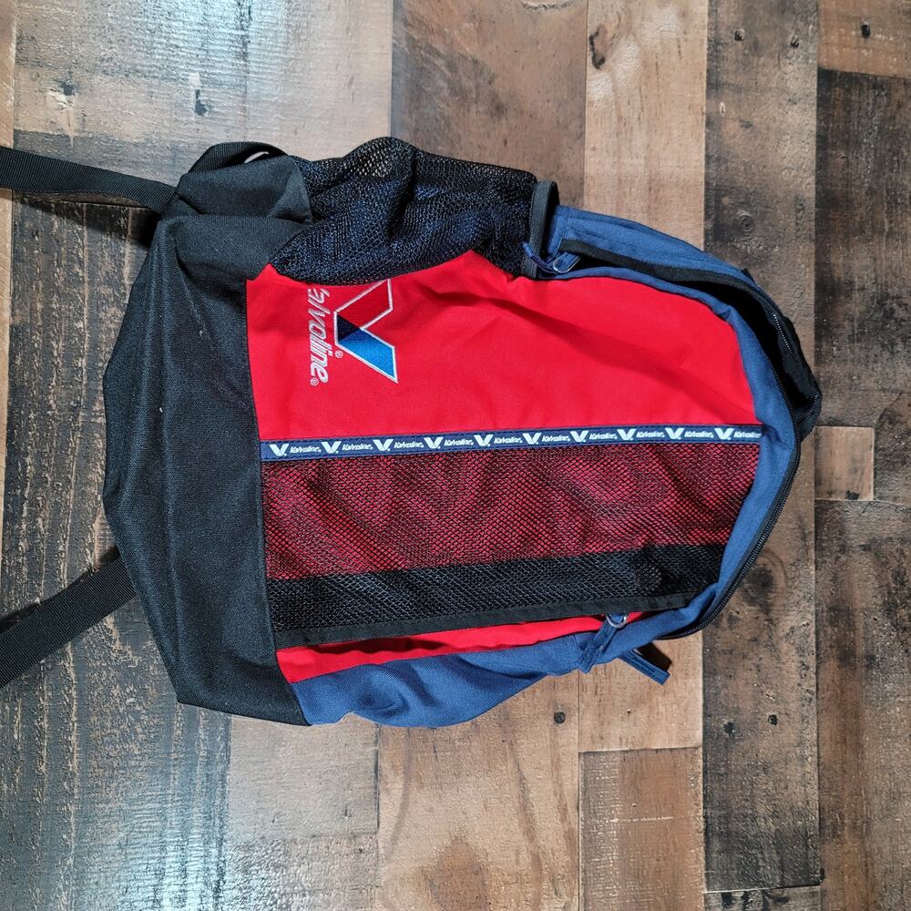 Vintage Valvoline Blue, Red and Black 16" Backpack
